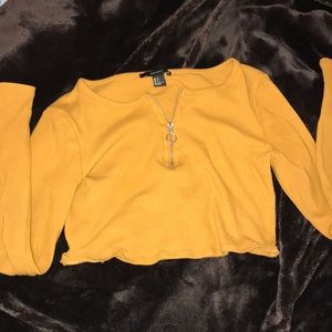 Forever 21. Long sleeve Crop top. Size: Small